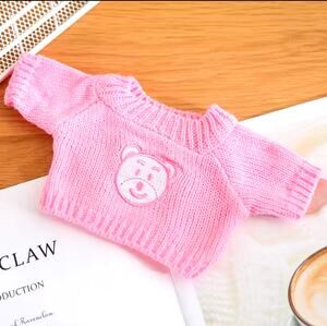 Handmade Pink Bear Sweater for Miffy Doll